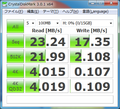 ※参考比較　東芝製SDHCカード「SD-AX16GWF」